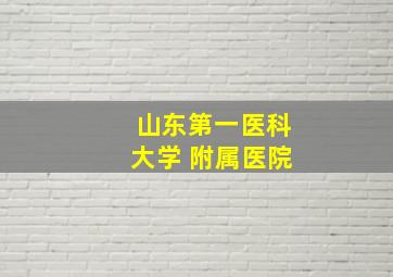 山东第一医科大学 附属医院